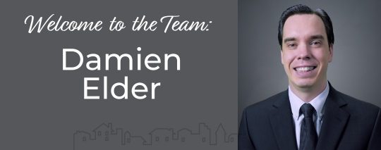 Welcome to the Team: Damien Elder